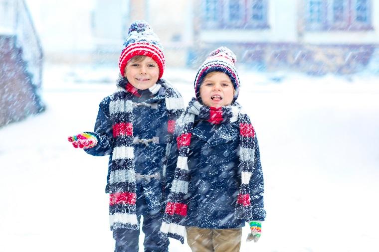 Niños en invierno